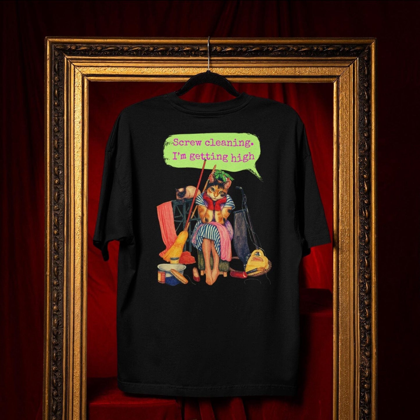 Dark Humor T Shirt Oversized Sarcastic Feminist Artwork