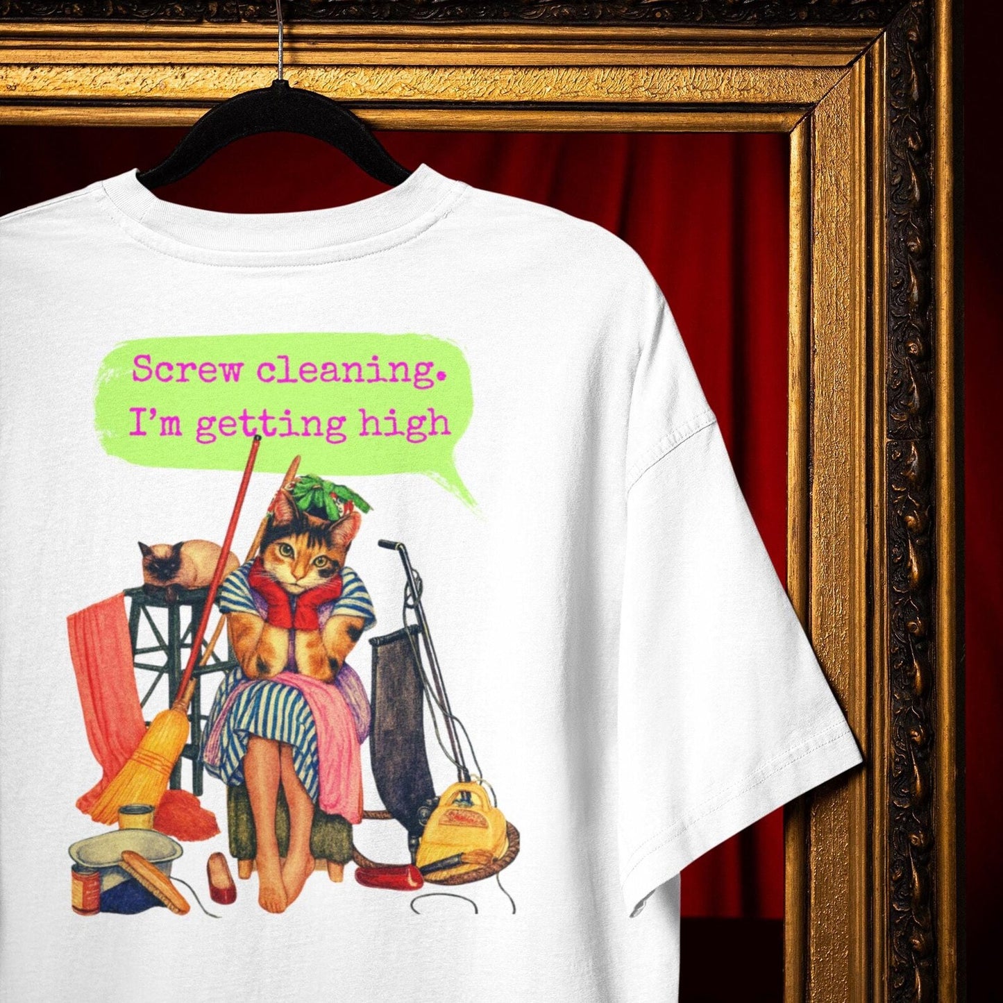 Dark Humor T Shirt Oversized Sarcastic Feminist Artwork