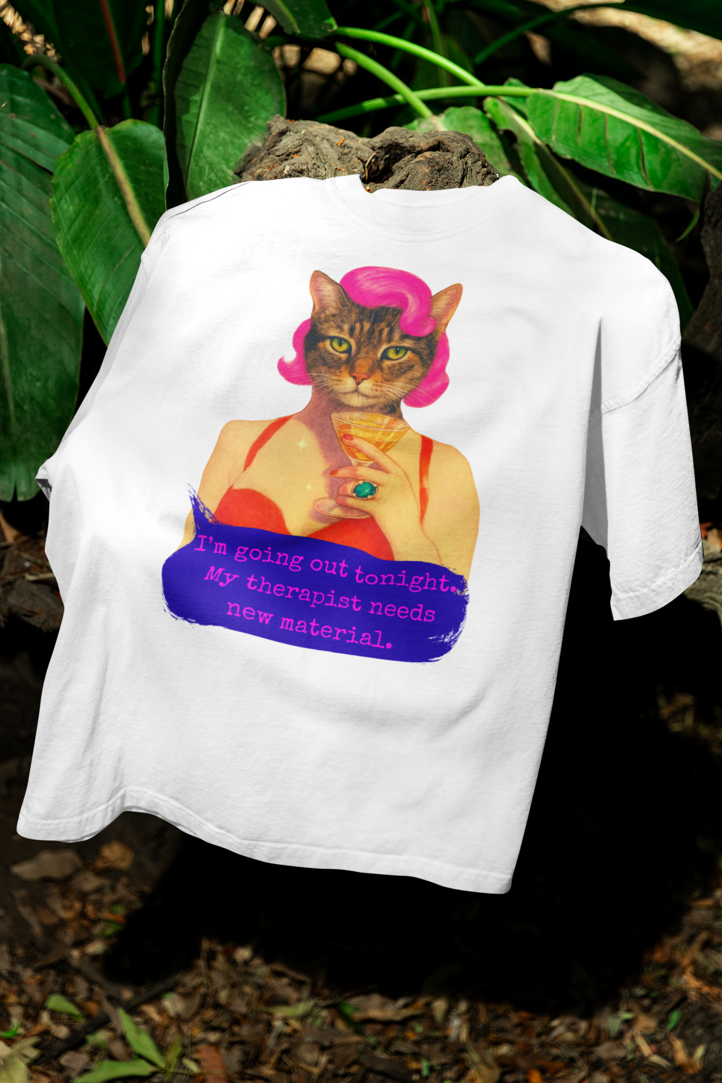 Sarcastic Oversized Shirt Therapist Quote Going Out Chaos