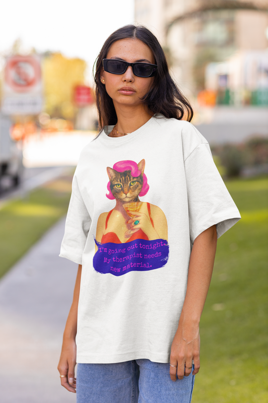 Sarcastic Oversized Shirt Therapist Quote Going Out Chaos
