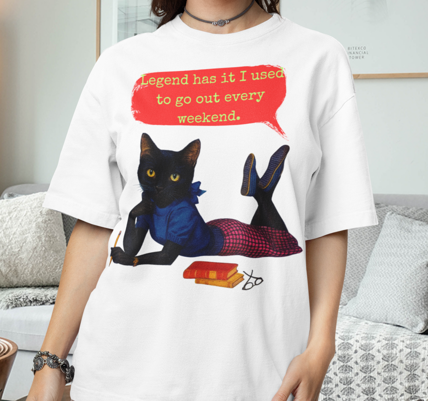 Funny Sarcastic T Shirt Oversized Dark Humor Artwork