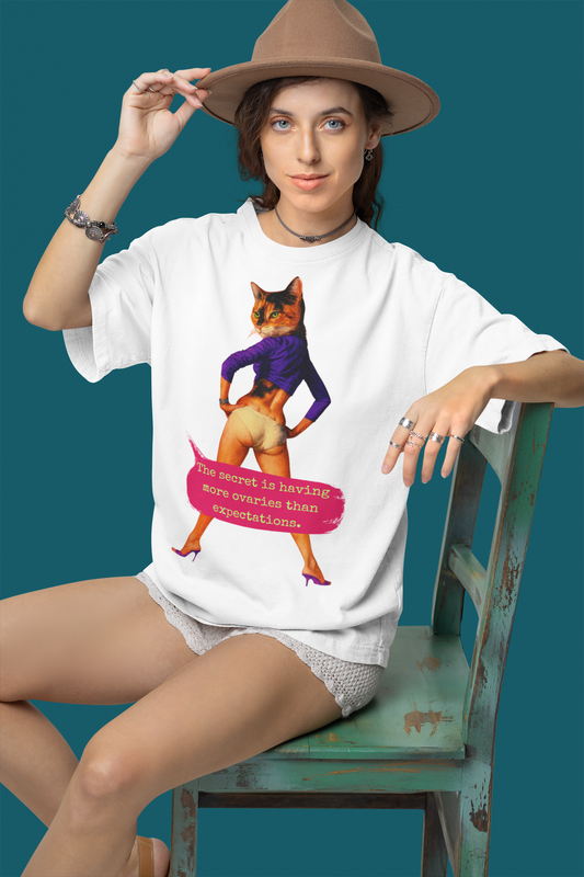 Feminist Quote T Shirt Oversized Cat Sarcastic