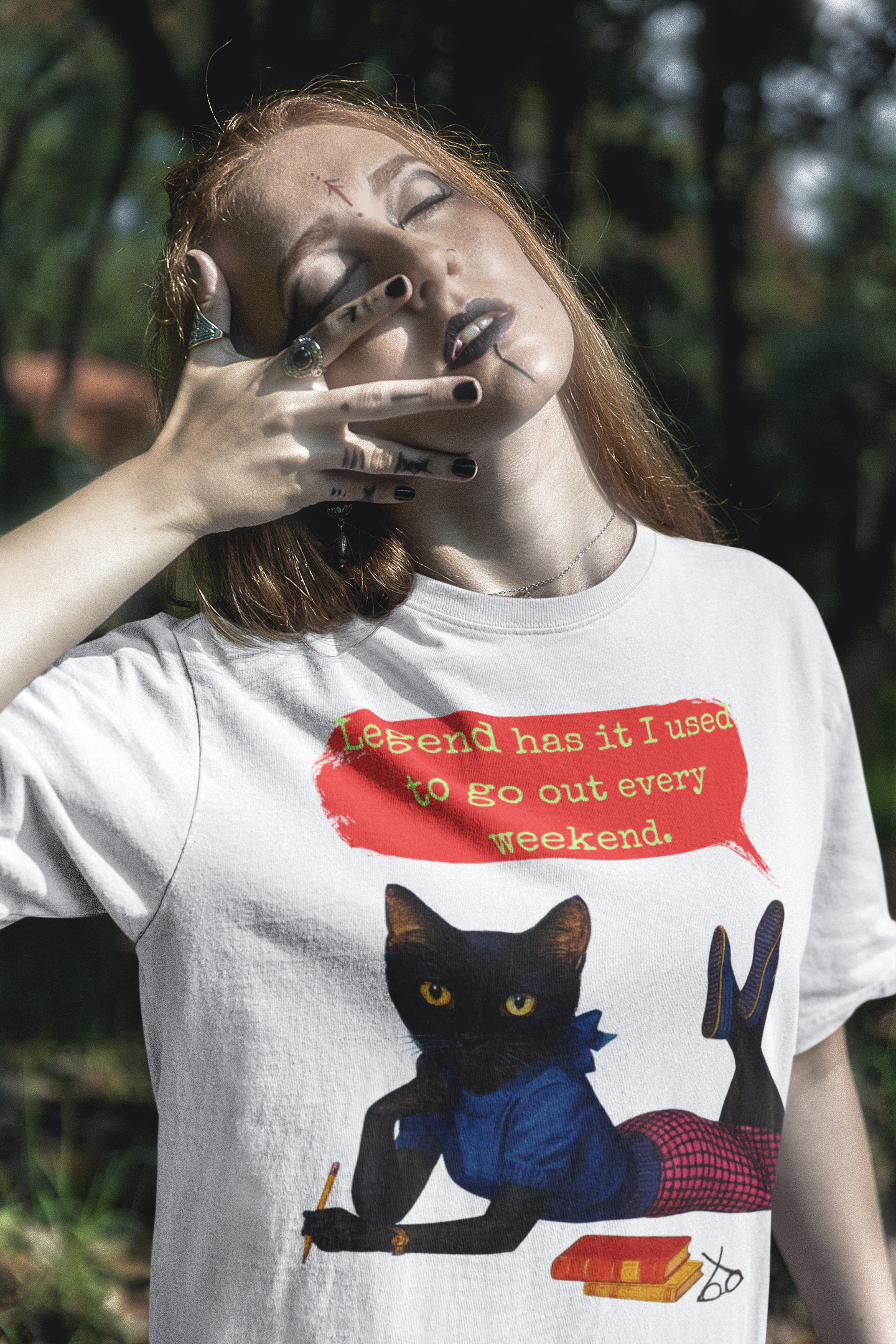 Funny Sarcastic T Shirt Oversized Dark Humor Artwork
