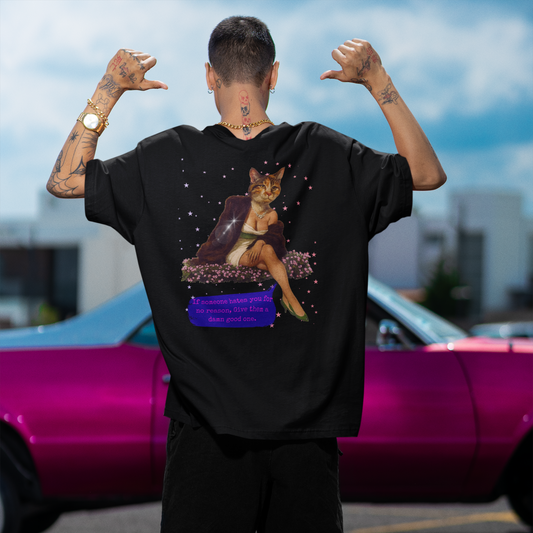 Sarcastic Oversized Shirt Give Them a Reason Quot