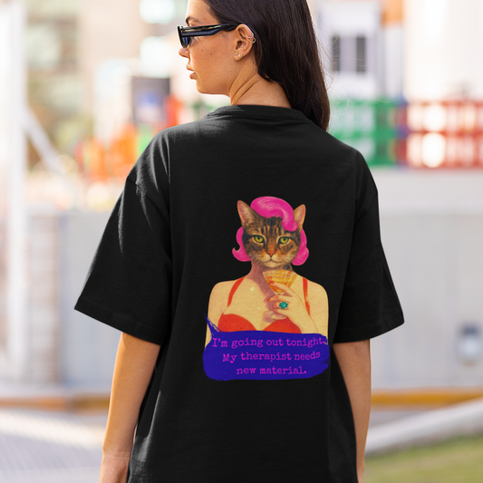 Sarcastic Oversized Shirt Therapist Quote Going Out Chaos