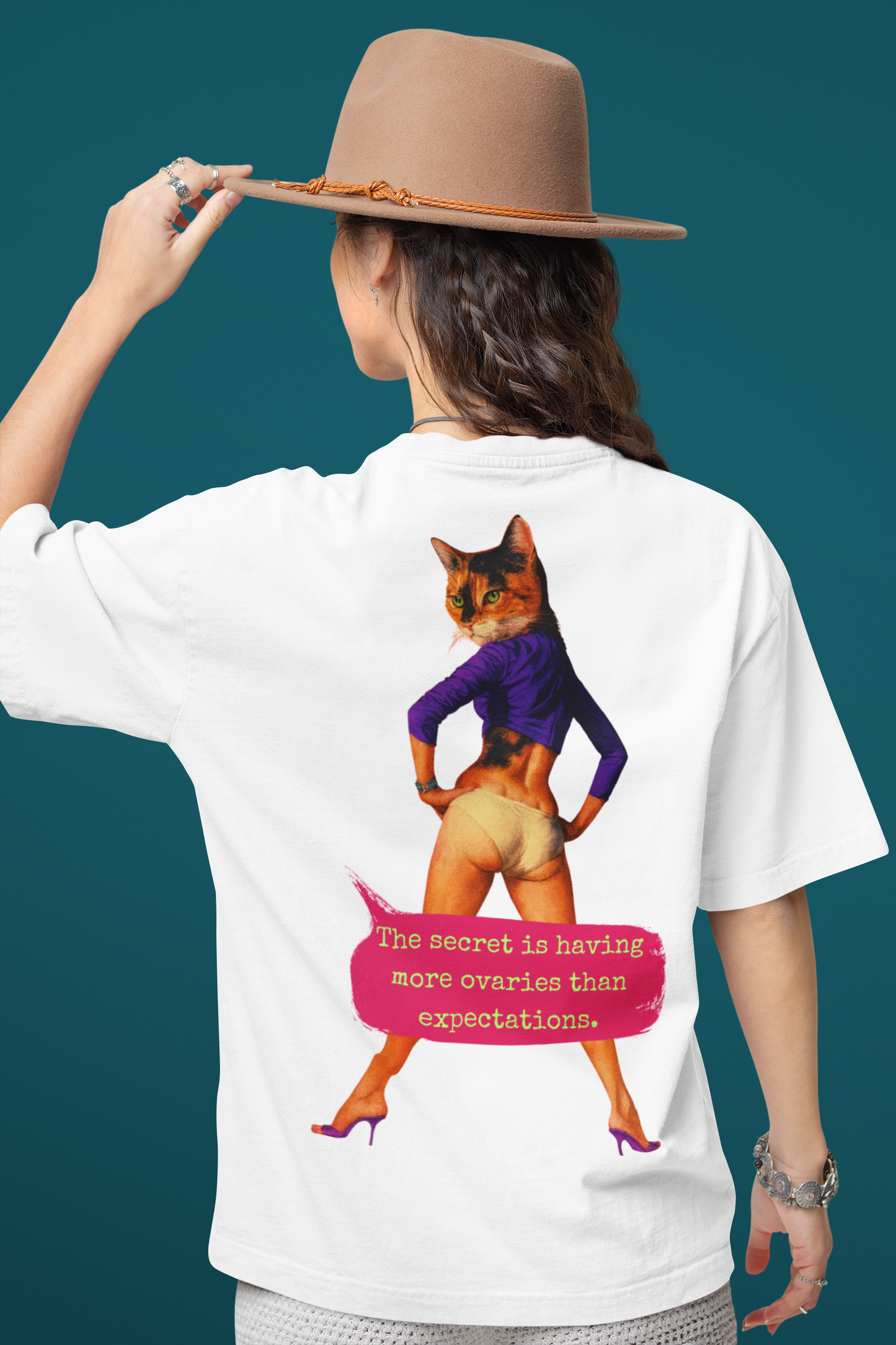 Feminist Quote T Shirt Oversized Cat Sarcastic