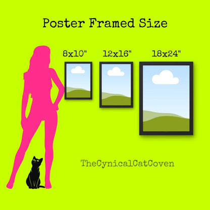 Framed Feminist Poster Bitch I’m the Secret Ingredient Quote Art