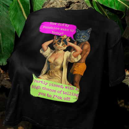 Oversized Sarcastic T Shirt Unique Dark Humor Feminist Art