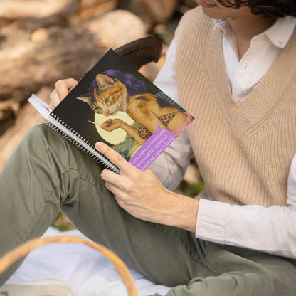 Notebook Spiral Sarcastic Cat Quote: I'M FINE. JUST PROCESSING EMOTIONS