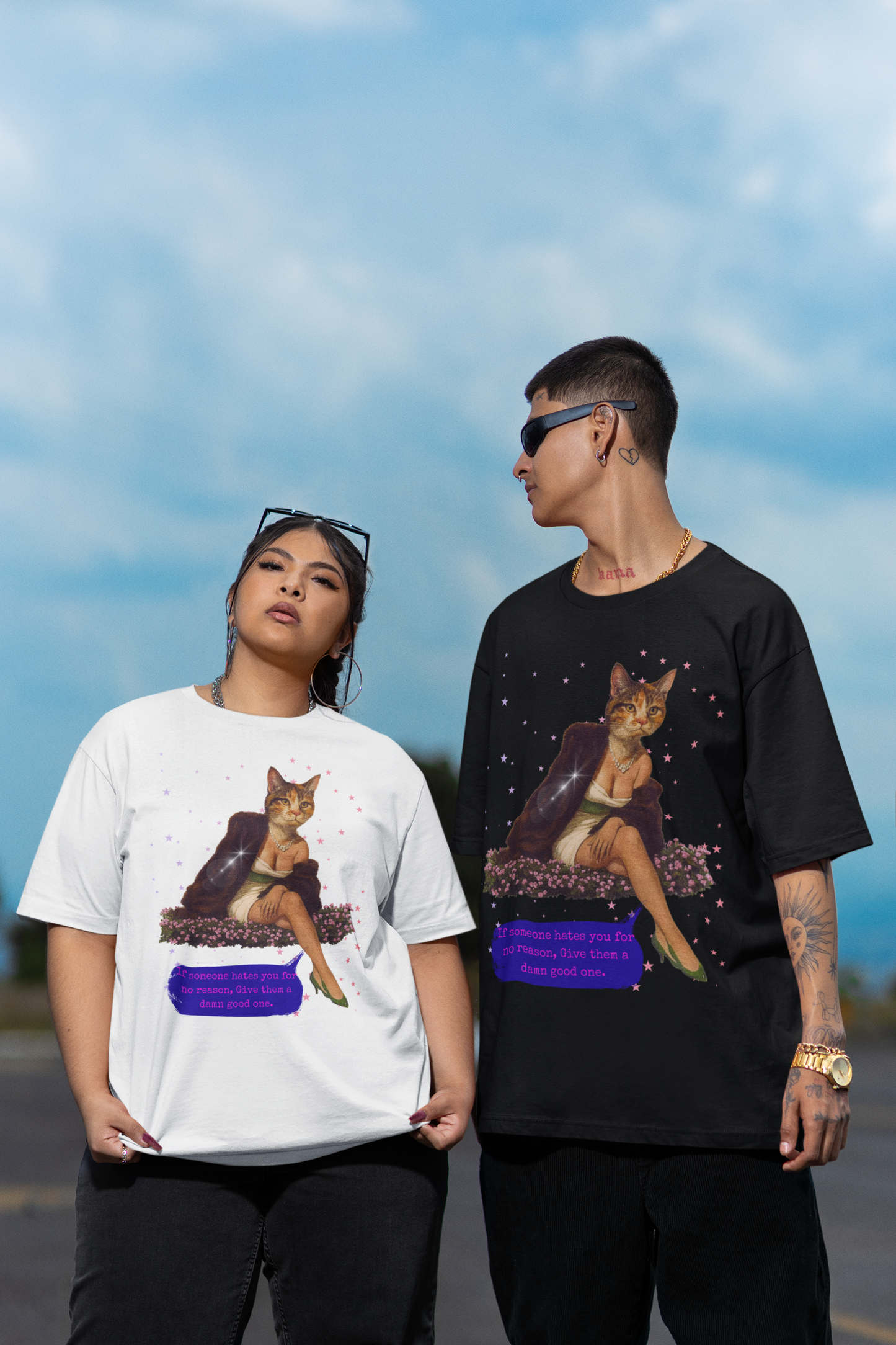 Sarcastic Oversized Shirt Give Them a Reason Quot