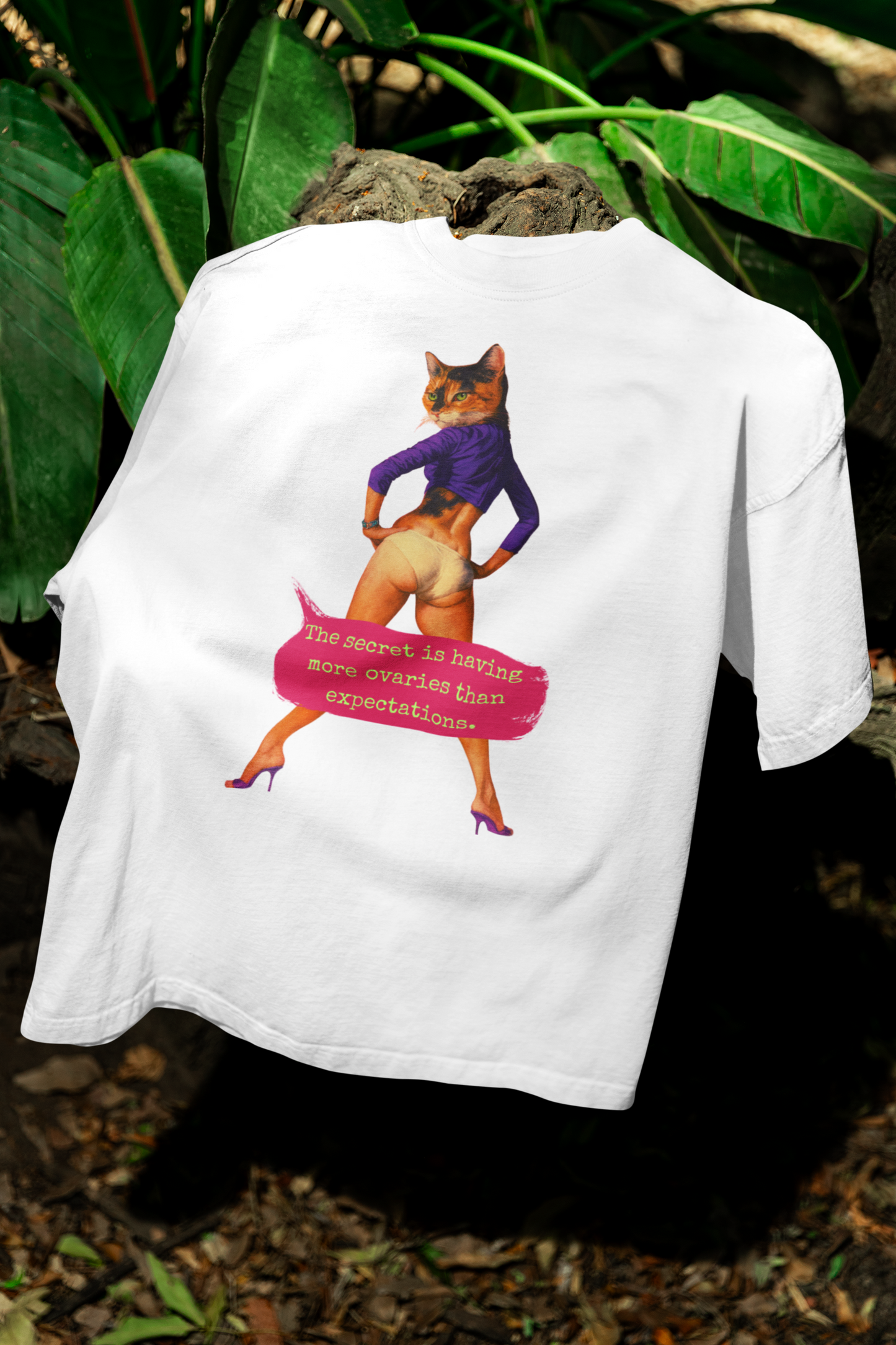 Feminist Quote T Shirt Oversized Cat Sarcastic