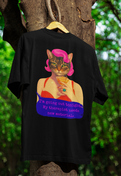 Sarcastic Oversized Shirt Therapist Quote Going Out Chaos