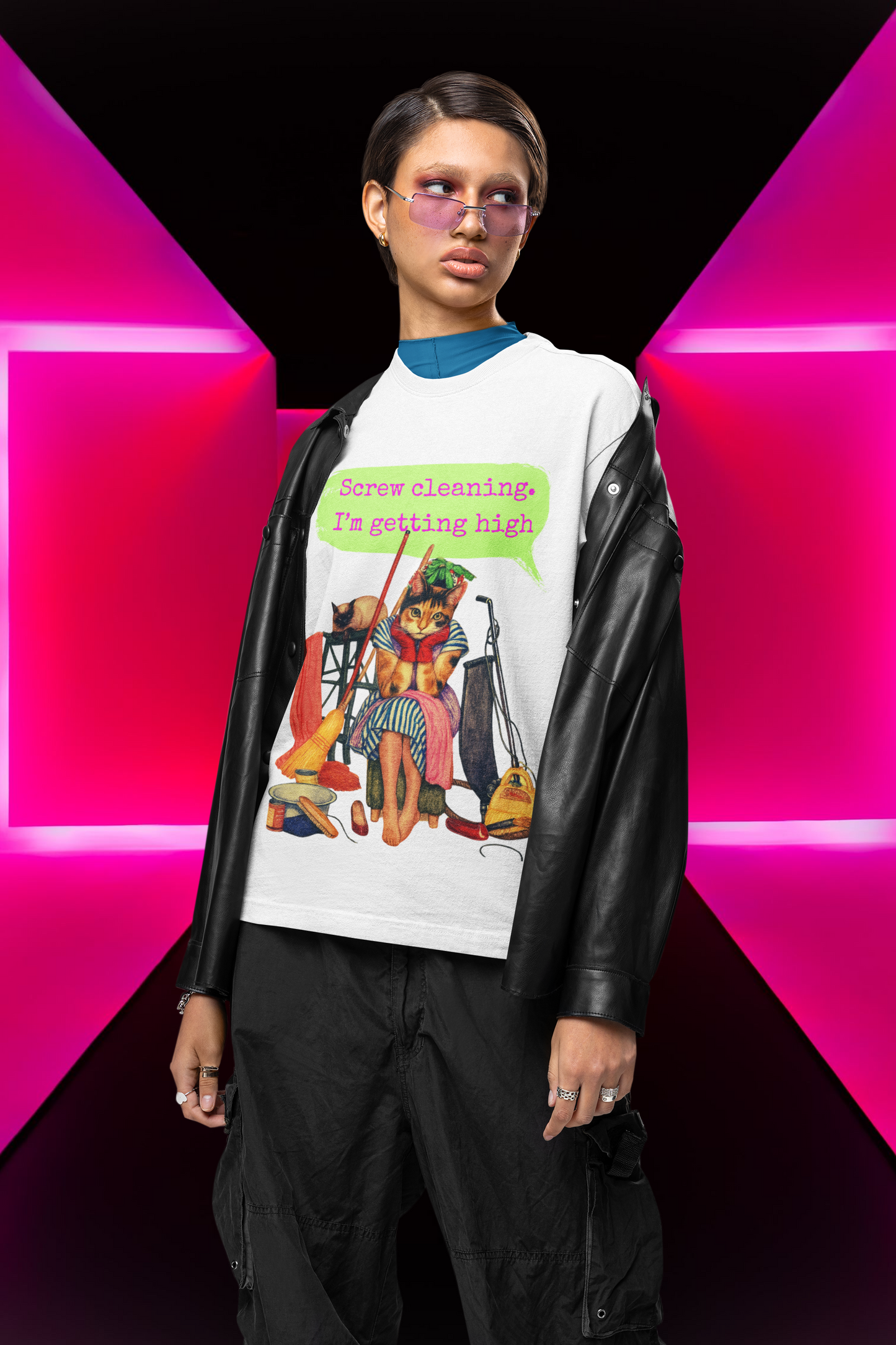 Dark Humor T Shirt Oversized Sarcastic Feminist Artwork