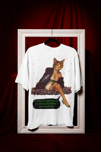 Sarcastic Oversized Shirt Give Them a Reason Quot