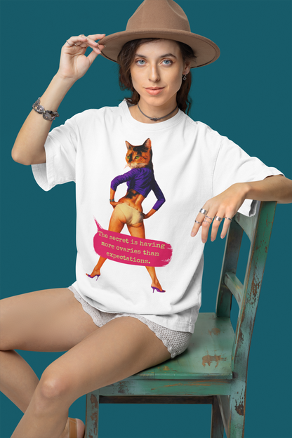 Feminist Quote T Shirt Oversized Cat Sarcastic