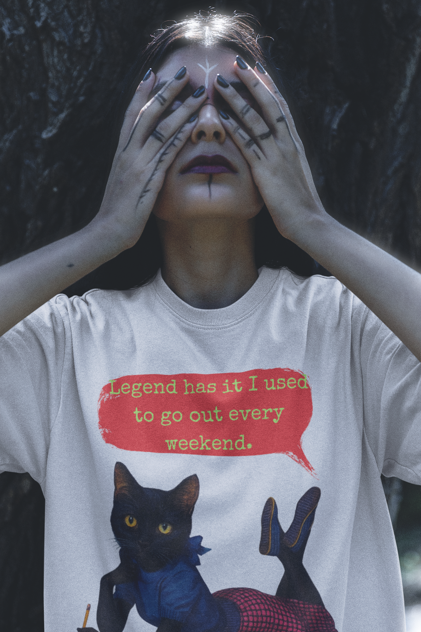 Funny Sarcastic T Shirt Oversized Dark Humor Artwork